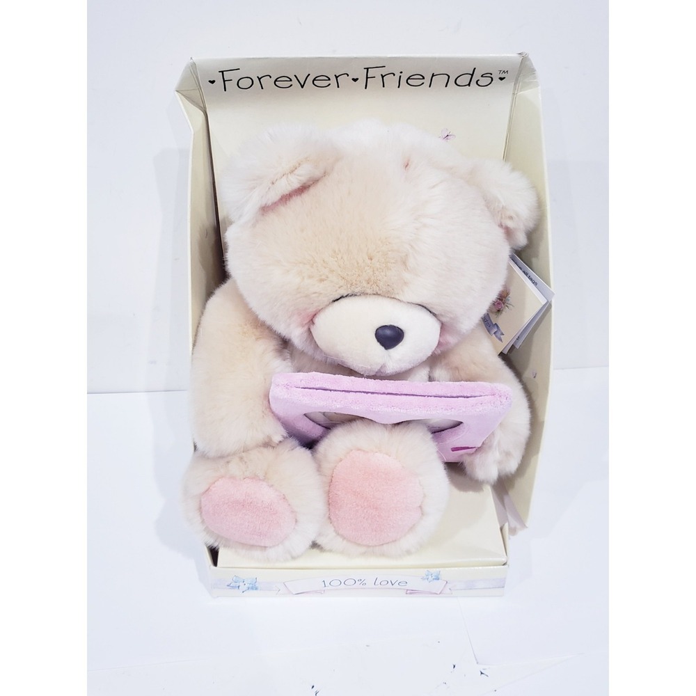 Vintage Andrew Brownsword Forever Friends Teddy Bear Heart with Tags Plush Toy